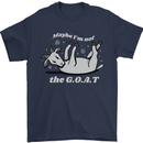 Maybe I'm Not the GOAT Funny Farming Mens T-Shirt 100% Cotton Navy Blue
