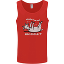 Maybe I'm Not the GOAT Funny Farming Mens Vest Tank Top Red