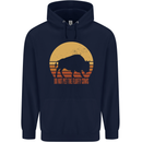 Maybe Im Not the GOAT Funny Farming Childrens Kids Hoodie Navy Blue