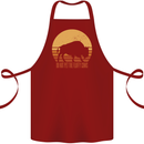 Maybe Im Not the GOAT Funny Farming Cotton Apron 100% Organic Maroon