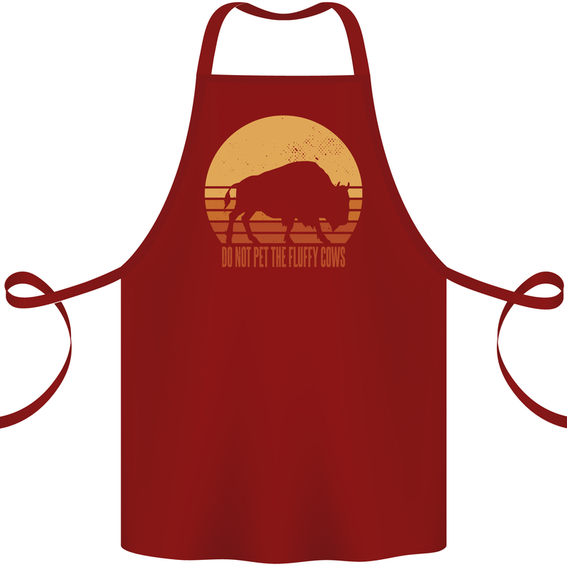 Maybe Im Not the GOAT Funny Farming Cotton Apron 100% Organic Maroon