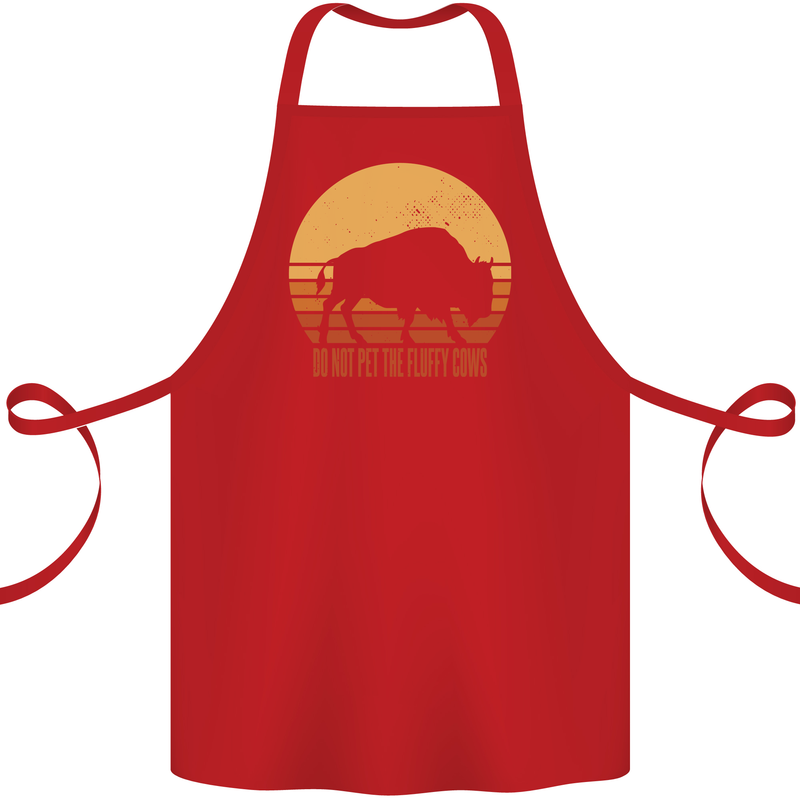 Maybe Im Not the GOAT Funny Farming Cotton Apron 100% Organic Red