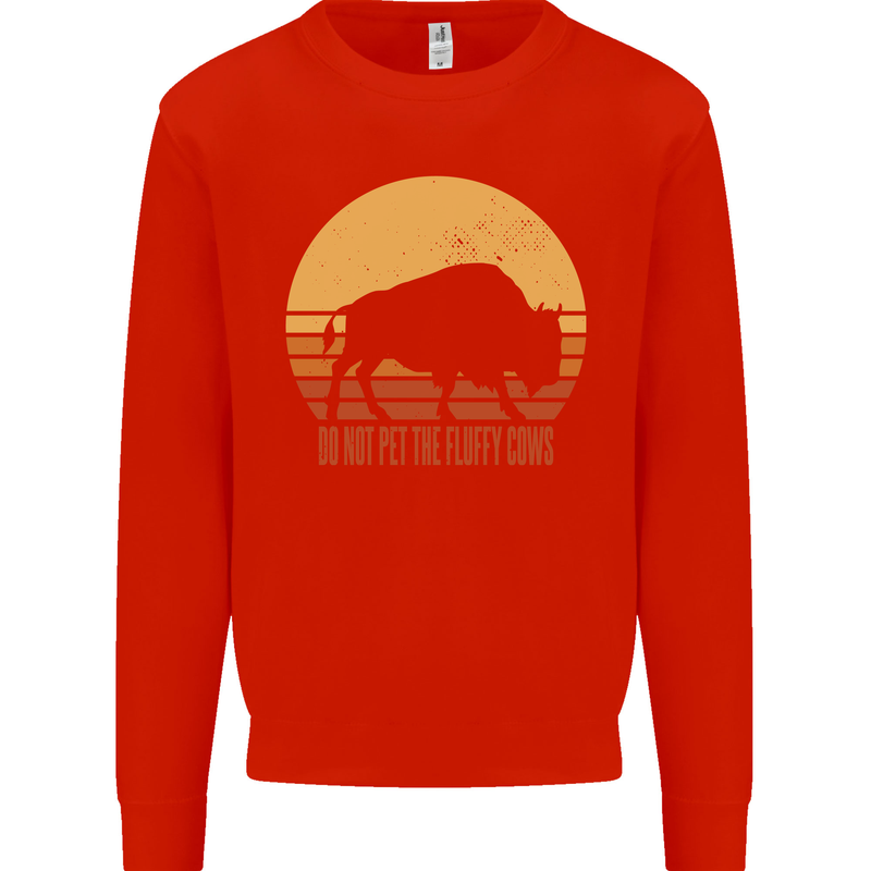 Maybe Im Not the GOAT Funny Farming Kids Sweatshirt Jumper Bright Red