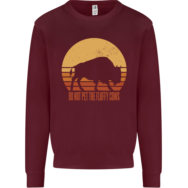 Maybe Im Not the GOAT Funny Farming Kids Sweatshirt Jumper Maroon
