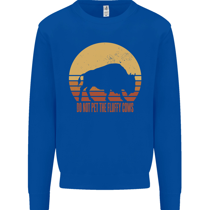 Maybe Im Not the GOAT Funny Farming Kids Sweatshirt Jumper Royal Blue
