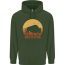 Maybe Im Not the GOAT Funny Farming Mens 80% Cotton Hoodie Forest Green