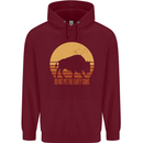 Maybe Im Not the GOAT Funny Farming Mens 80% Cotton Hoodie Maroon