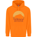 Maybe Im Not the GOAT Funny Farming Mens 80% Cotton Hoodie Orange