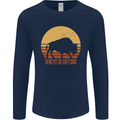 Maybe Im Not the GOAT Funny Farming Mens Long Sleeve T-Shirt Navy Blue