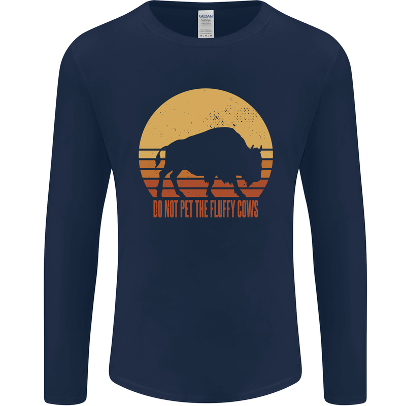 Maybe Im Not the GOAT Funny Farming Mens Long Sleeve T-Shirt Navy Blue