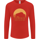 Maybe Im Not the GOAT Funny Farming Mens Long Sleeve T-Shirt Red