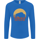 Maybe Im Not the GOAT Funny Farming Mens Long Sleeve T-Shirt Royal Blue