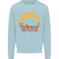 Maybe Im Not the GOAT Funny Farming Mens Sweatshirt Jumper Light Blue