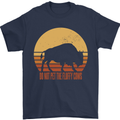 Maybe Im Not the GOAT Funny Farming Mens T-Shirt 100% Cotton Navy Blue