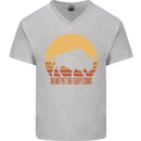 Maybe Im Not the GOAT Funny Farming Mens V-Neck Cotton T-Shirt Sports Grey