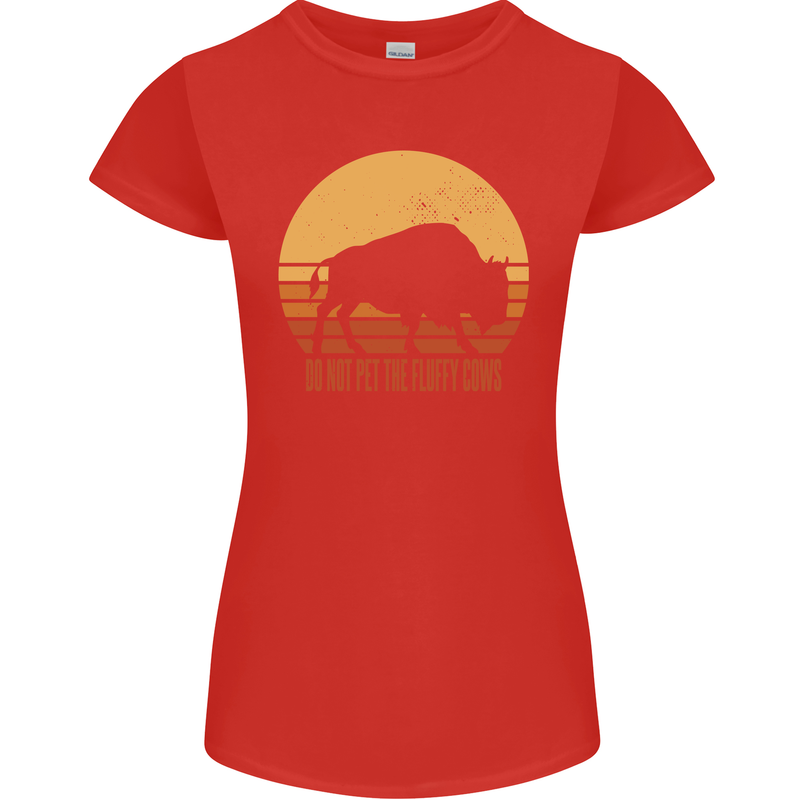 Maybe Im Not the GOAT Funny Farming Womens Petite Cut T-Shirt Red