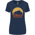 Maybe Im Not the GOAT Funny Farming Womens Wider Cut T-Shirt Navy Blue