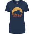 Maybe Im Not the GOAT Funny Farming Womens Wider Cut T-Shirt Navy Blue