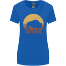 Maybe Im Not the GOAT Funny Farming Womens Wider Cut T-Shirt Royal Blue