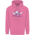 Maybe Never Lazy Cat Sleeping Childrens Kids Hoodie Azalea
