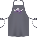 Maybe Never Lazy Cat Sleeping Cotton Apron 100% Organic Steel