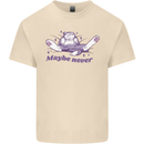 Maybe Never Lazy Cat Sleeping Mens Cotton T-Shirt Tee Top Natural