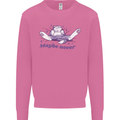 Maybe Never Lazy Cat Sleeping Mens Sweatshirt Jumper Azalea