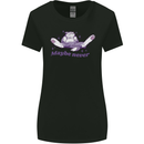 Maybe Never Lazy Cat Sleeping Womens Wider Cut T-Shirt Black