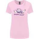 Maybe Never Lazy Cat Sleeping Womens Wider Cut T-Shirt Light Pink