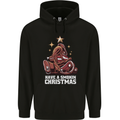 Meat Christmas Tree Funny Xmas Dinner BBQ Childrens Kids Hoodie Black