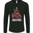 Meat Christmas Tree Funny Xmas Dinner BBQ Mens Long Sleeve T-Shirt Black