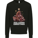 Meat Christmas Tree Funny Xmas Dinner BBQ Mens Sweatshirt Jumper Black