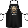 Mechanic Skull Biker Motorbike, Motorcycle, Cotton Apron 100% Organic Black