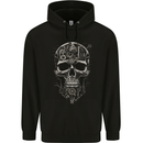 Mechanical Skull Clock Watch Mechanic Engineer Childrens Kids Hoodie Black