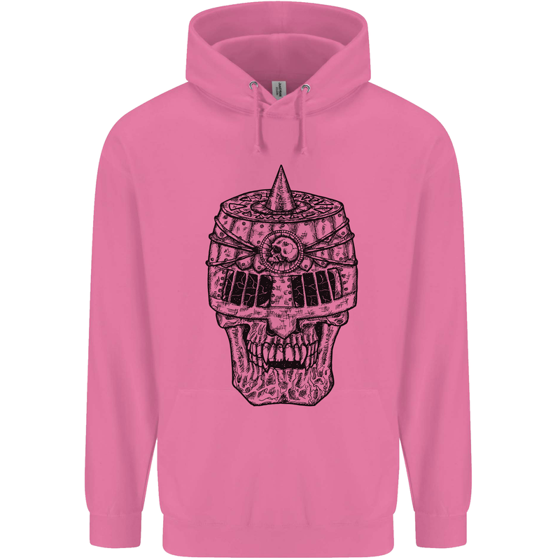 Medieval Skull Helmet Childrens Kids Hoodie Azalea