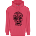 Medieval Skull Helmet Childrens Kids Hoodie Heliconia