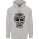 Medieval Skull Helmet Childrens Kids Hoodie Sports Grey