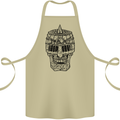 Medieval Skull Helmet Cotton Apron 100% Organic Khaki