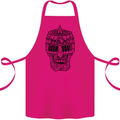 Medieval Skull Helmet Cotton Apron 100% Organic Pink