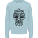 Medieval Skull Helmet Kids Sweatshirt Jumper Light Blue