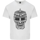 Medieval Skull Helmet Kids T-Shirt Childrens White