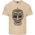 Medieval Skull Helmet Mens Cotton T-Shirt Tee Top Sand