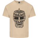 Medieval Skull Helmet Mens Cotton T-Shirt Tee Top Sand