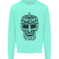 Medieval Skull Helmet Mens Sweatshirt Jumper Peppermint