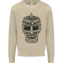 Medieval Skull Helmet Mens Sweatshirt Jumper Sand