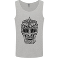 Medieval Skull Helmet Mens Vest Tank Top Sports Grey