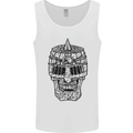 Medieval Skull Helmet Mens Vest Tank Top White