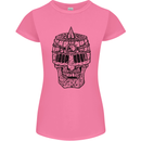 Medieval Skull Helmet Womens Petite Cut T-Shirt Azalea