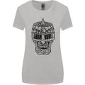 Medieval Skull Helmet Womens Wider Cut T-Shirt Sports Grey