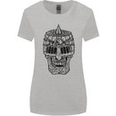 Medieval Skull Helmet Womens Wider Cut T-Shirt Sports Grey